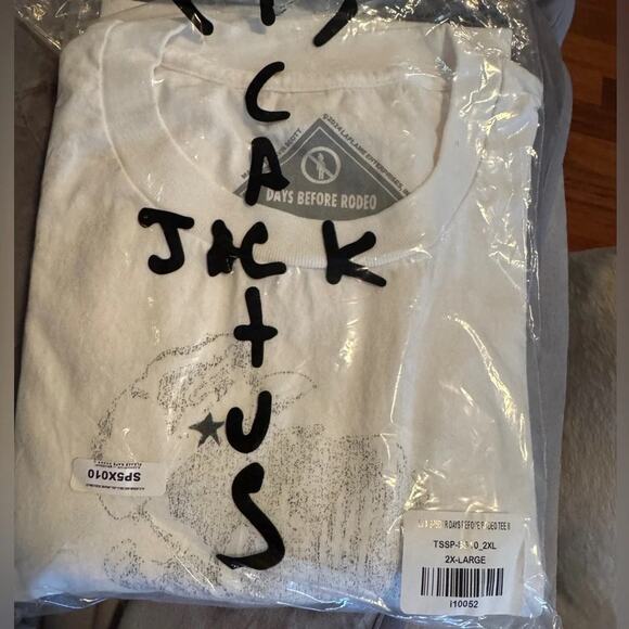 Cactus Jack by Travis Scott x Sp5der Days Before Rodeo Tee II Size 2XL MSRP $130 - Picture 3 of 3